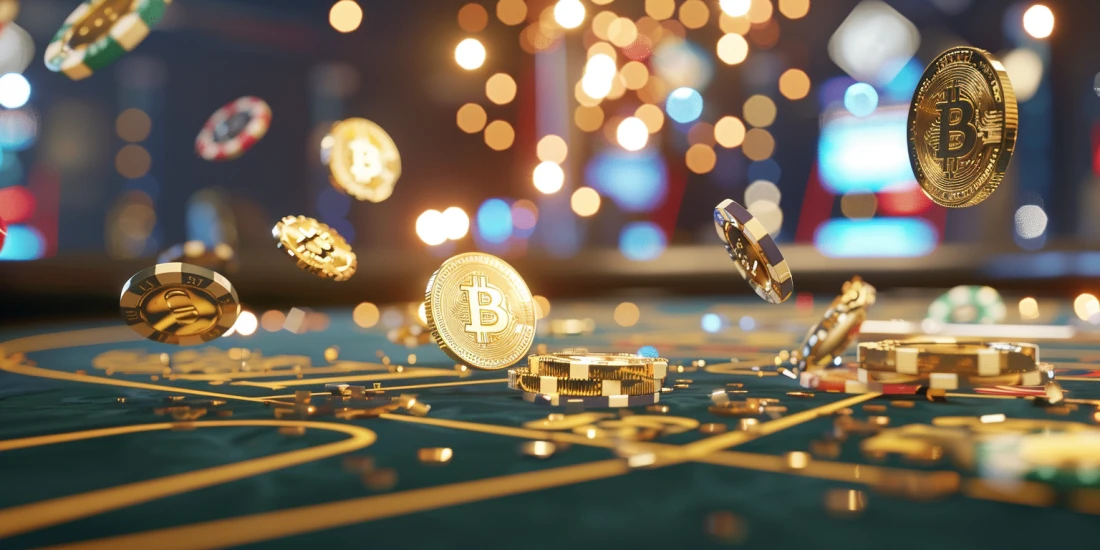 Spinning Bitcoin on casino table, highlighting advanced strategy tips.