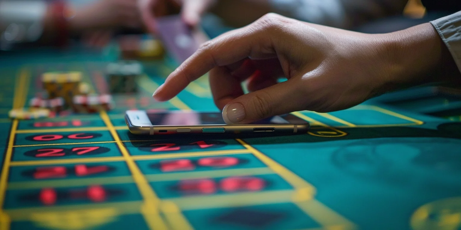 A person playing Quickspin crypto casino games on mobile.