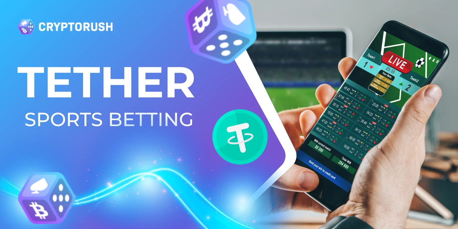 Mobile sports betting with Tether on Cryptorush for secure transactions.